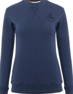Aclima FleeceWool V2 Crewneck naisten pitkähihainen paita, tummansininen