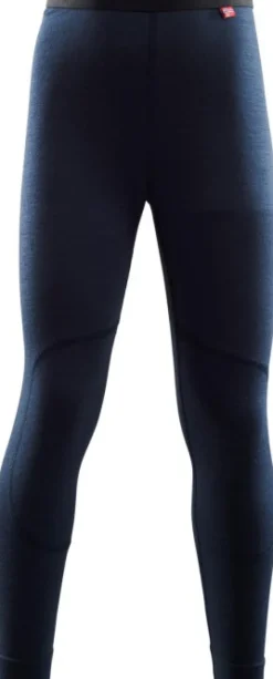 Aclima Kids LightWool Longs lasten merinovillakalsarit, Navy Blazer