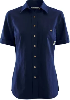 Aclima LeisureWool Short Sleeve naisten paita, tummansininen