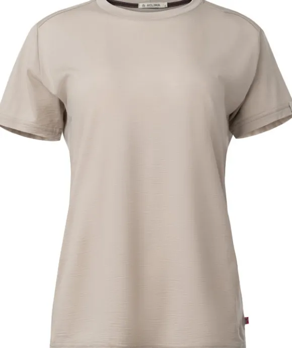 Aclima LightWool 180 Classic Tee naisten t-paita, vaaleanharmaa
