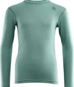 Aclima Lightwool Crewneck Junior merinopaita, Oil Blue