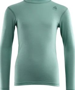 Aclima LightWool Crewneck Junior nuorten kerrasto, mintunvihreä /musta