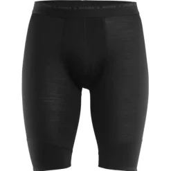 Aclima LightWool Shorts Long -kerrastoshortsit, musta