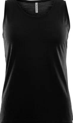 Aclima LightWool Singlet Woman naisten hihaton, musta