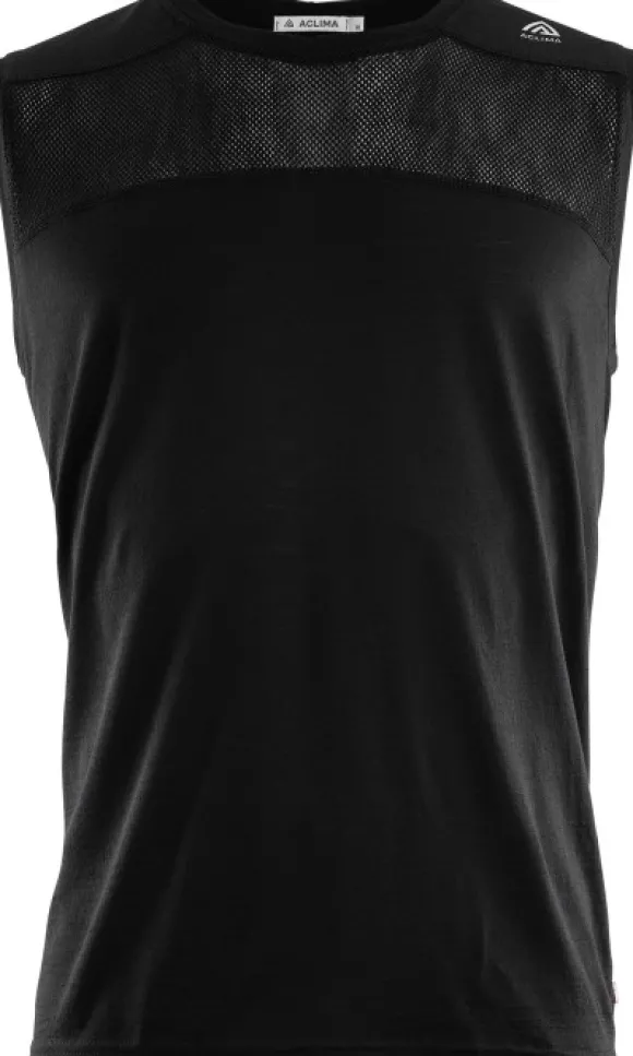 Aclima Lightwool Sports Singlet hihaton, musta