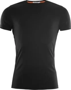 Aclima LightWool T-Shirt V-Neck merinovillainen t-paita, musta