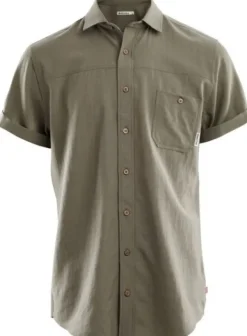 Aclima lyhythihainen merinopaita, vihreä