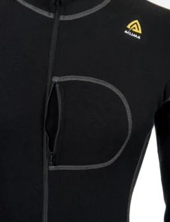 Aclima Unisex WarmWool Bodypiece merinohaalari, musta