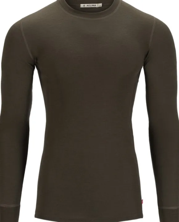 Aclima WarmWool Crewneck kerrastopaita, Tarmac