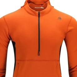 Aclima WarmWool Hoodsweater w/Zip kerrastopaita, Gold Flame/Jet Black