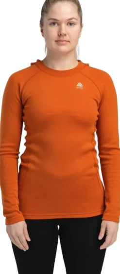 Aclima WarmWool Hoodsweater V2 naisten kerrastopaita, Gold Flame