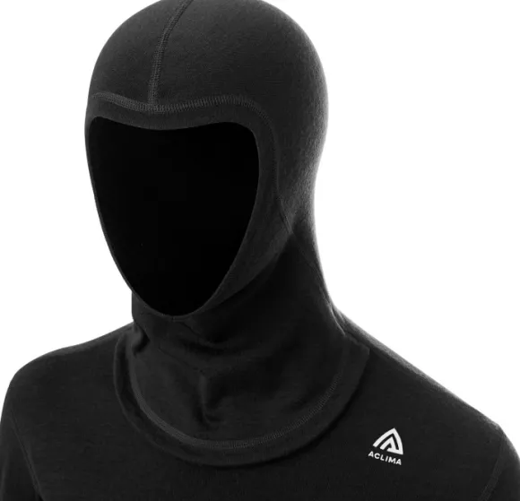 Aclima WarmWool Hoodsweater V2 merinohuppari, Jet Black