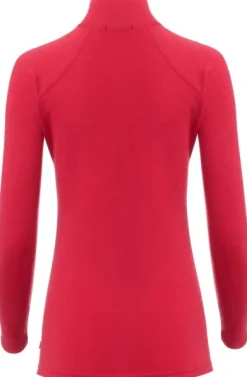 Aclima WarmWool Mockneck + Longs naisten kerrastosetti, Jester Red