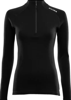Aclima WarmWool Mockneck Woman Jet Black