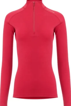 Aclima WarmWool Mockneck naisten kerrastopaita, Jester Red