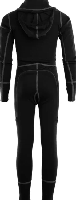 Aclima WarmWool Overall juniorin merinovillahaalari, musta