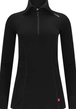 Aclima WarmWool Polo naisten kerrastopaita, Jet Black