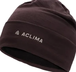 Aclima WoolNet Light Beanie pipo, Chocolate Plum