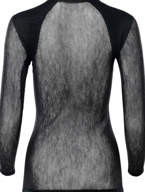 Aclima WoolNet Light Crewneck naisten kerrastopaita, musta