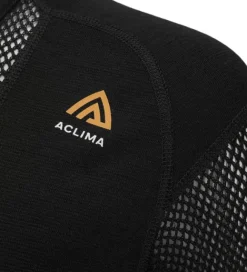 Aclima WoolNet Merino -naisten aluskerrastopaita (Jet Black)