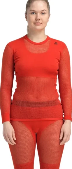 Aclima WoolNet Original Crewneck naisten kerrastopaita, Poinciana