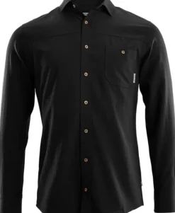 Aclima Woven Wool pitkähihainen paita, musta