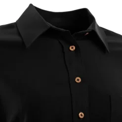 Aclima Woven Wool Shirt Woman Jet Black