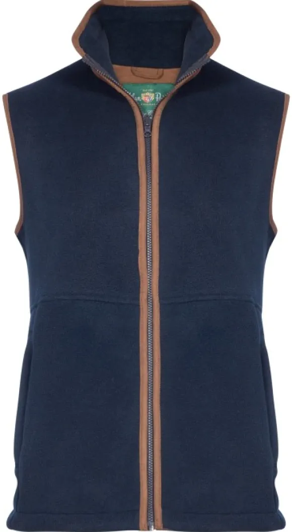 Alan Paine Aylsham Fleece Waistcoat fleeceliivi, Dark Navy