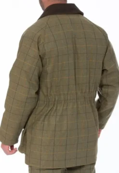 Alan Paine M's Rutland Waterproof Tweed Shooting Coat Dark Moss