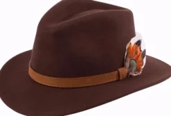 Alan Paine Richmond Felt Hat Unisex Brown