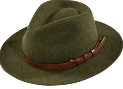 Alan Paine Richmond Felt Hat hattu, Olive