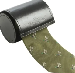 Alan Paine Silk Tie Duck Olive