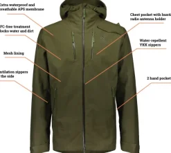 Alaska Apex Pro -miesten metsästystakki, Hunter Green