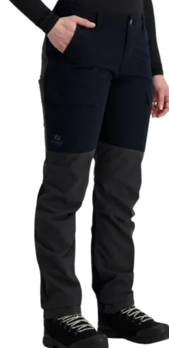 Alaska Comfort -naisten housut, musta/harmaa