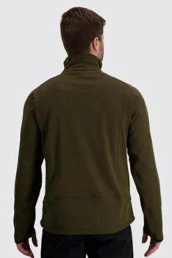 Alaska Juneau -miesten fleecetakki, Moss Brown