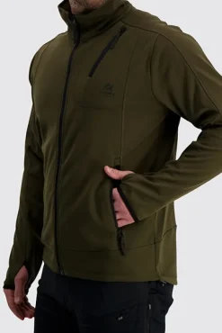 Alaska Juneau -miesten fleecetakki, Moss Brown