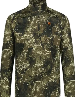 Alaska M's CoolDry Half-Zip Top BlindTech Forest