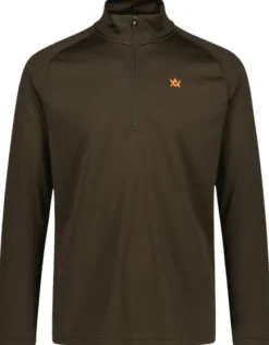 Alaska M's CoolDry Half-Zip Top Brown