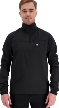 Alaska M's ThermoDry Half-Zip Top tekninen pusero, musta