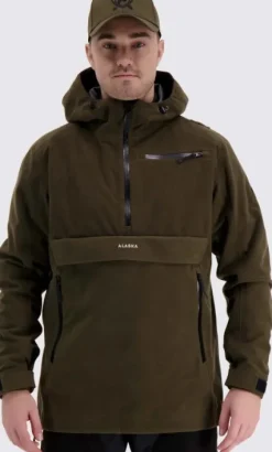 Alaska Performance anorakki, vihreäruskea