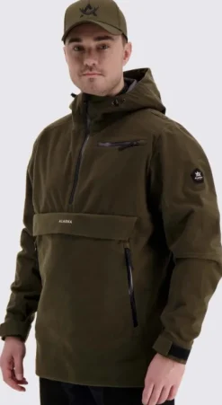 Alaska Performance anorakki, vihreäruskea