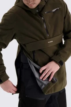 Alaska Performance anorakki, vihreäruskea