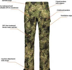 Alaska Performance 3-layer APS -miesten metsästyshousut, BlindTech Invisible II