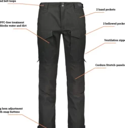 Alaska Ranger Cordura -miesten housut, tummanharmaa