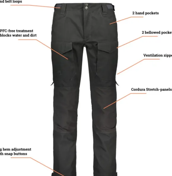 Alaska Ranger Cordura -miesten housut, tummanharmaa