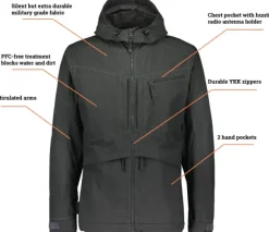 Alaska Ranger -miesten takki, tummanharmaa