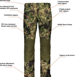 Alaska Raptor -miesten metsästyshousut, BlindTech Invisible II