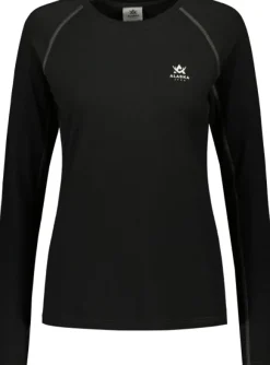 Alaska Superior Merino Base Layer naisten kerrasto, musta