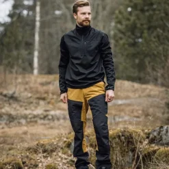 Alaska Trekking Lite Pro -miesten housut, Mustard / Grey