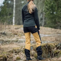 Alaska Trekking Lite Pro -naisten housut, Mustard / Grey